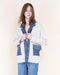 Soho Denim Trim Cardigan - Beige - Very Moda