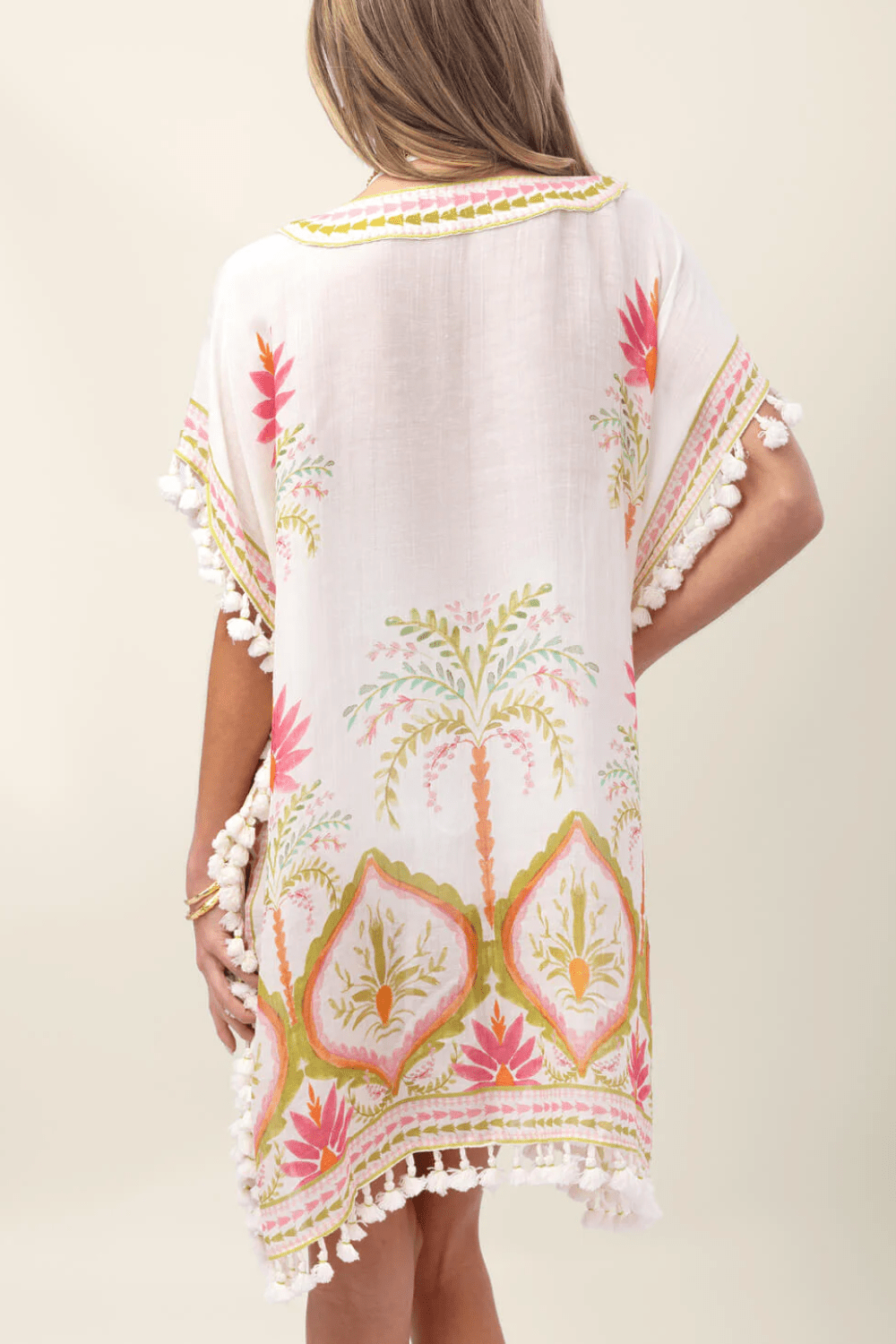 Spartina Beach Kaftan Castillo Floral Palms - Spartina
