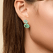 Spartina Naiad Dewdrop Stud Earrings - Sea Foam - Spartina
