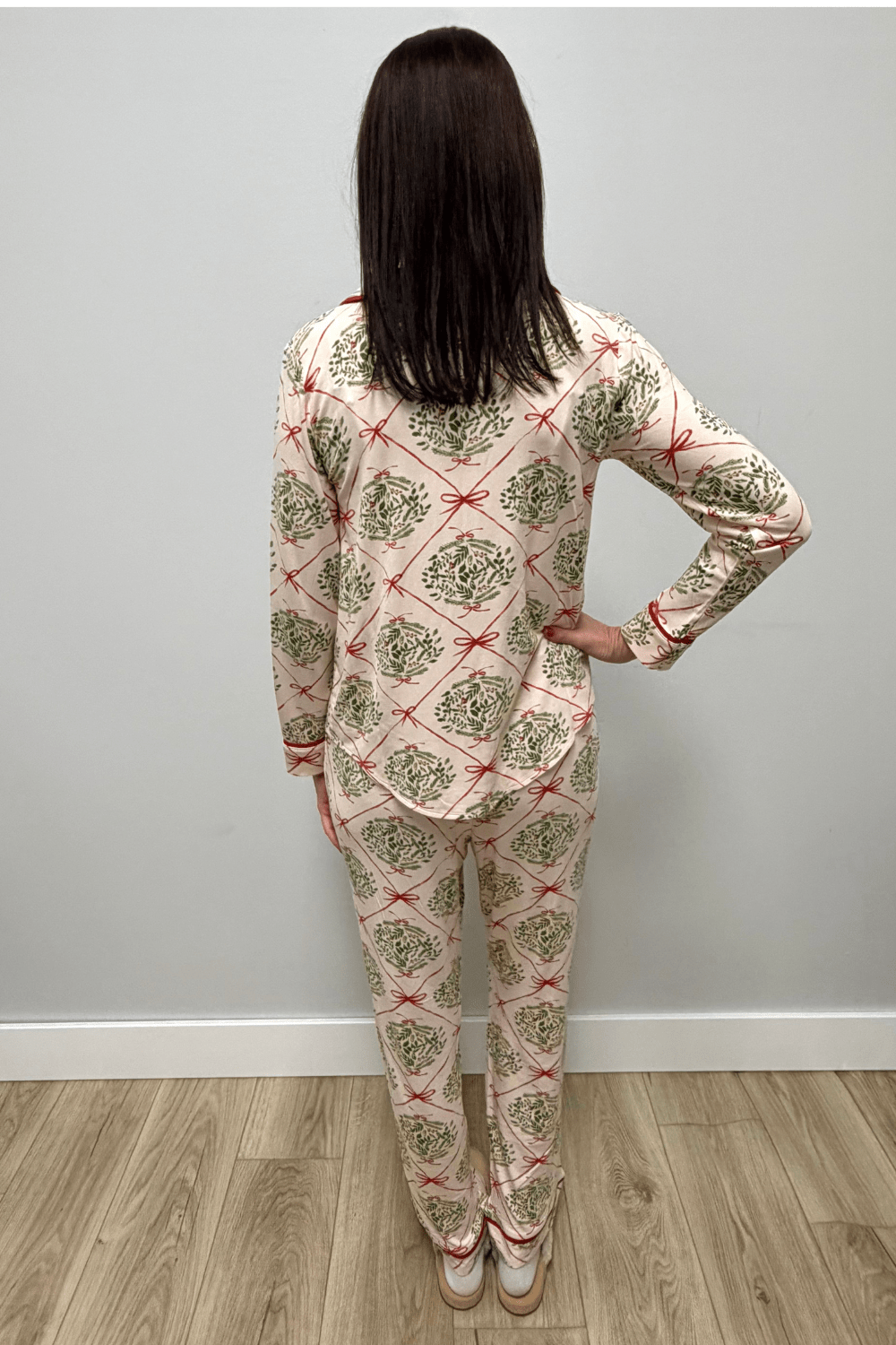 Spartina Pajama Top Evergreen Lattice Pink - Spartina