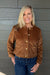 Spartina Piper Corduroy Jacket In Toffee - Spartina