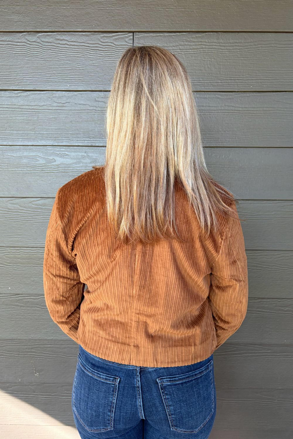 Spartina Piper Corduroy Jacket In Toffee - Spartina