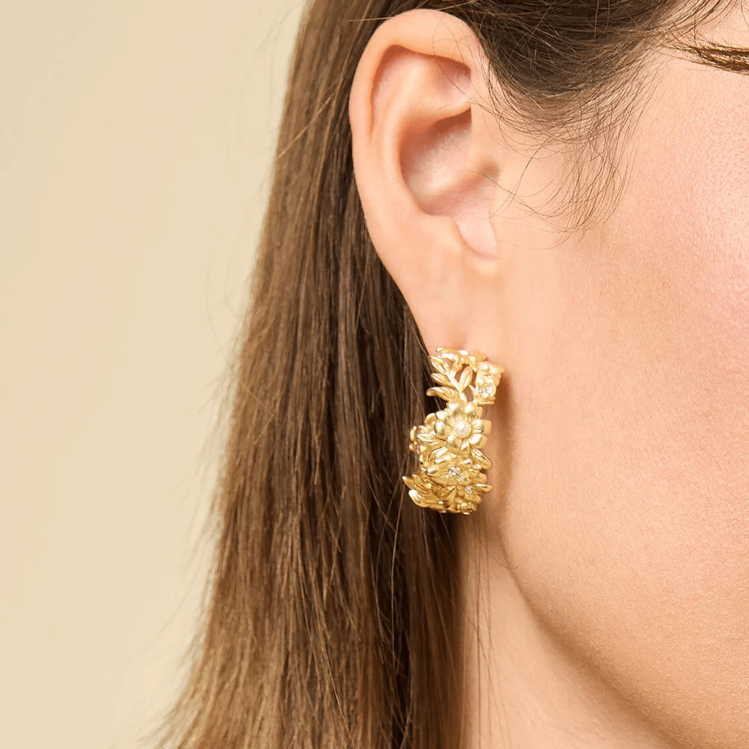 Spartina Posy Party Hoop Earrings - Spartina