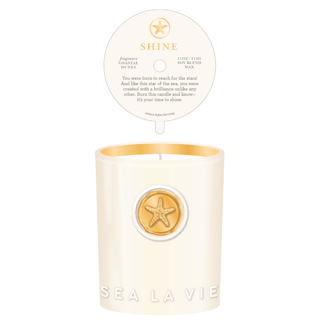 Spartina Sea La Vie Candle - Shine/Starfish - Spartina