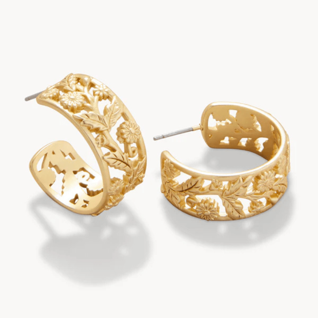 Spartina Vine Hoop Earring - Gold - Spartina