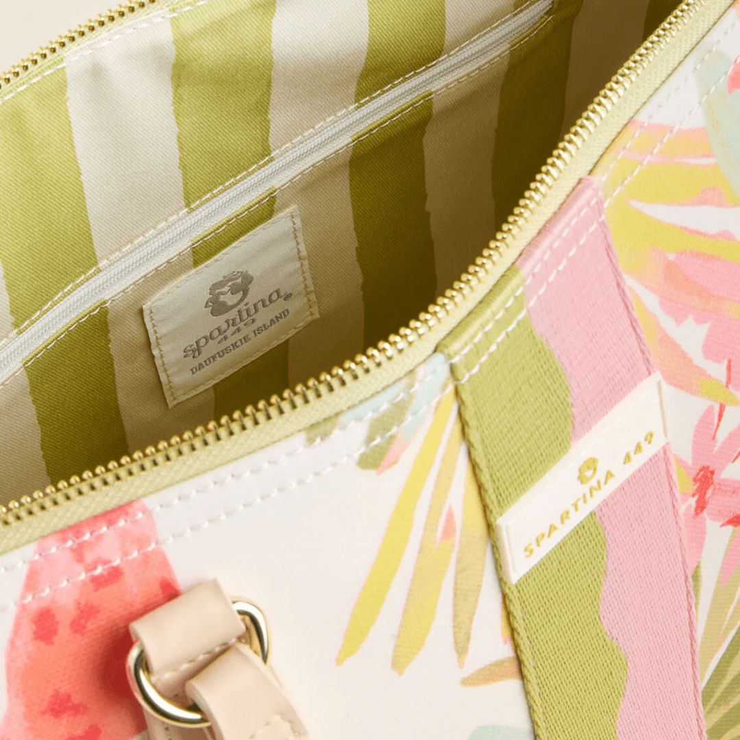 Spartina Zip Travel Tote Castillo Tropical - Spartina