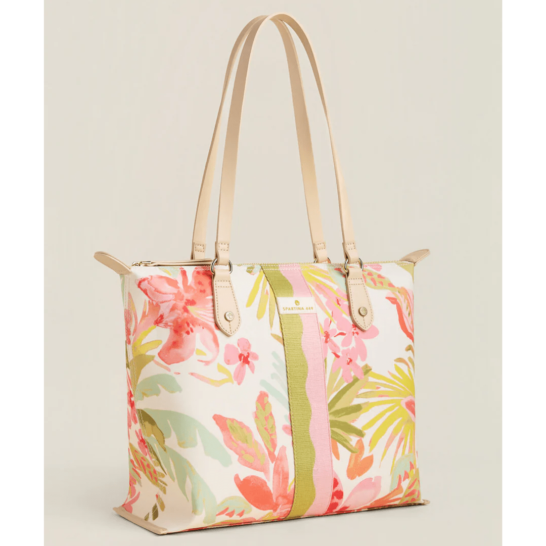 Spartina Zip Travel Tote Castillo Tropical - Spartina
