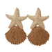 Starfish Fan Earrings - Golden Stella