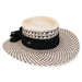 Sun 'n' Sand Black Paper Straw Gambler Hat - Brim 3.75" - Sun 'N' Sand Accessories