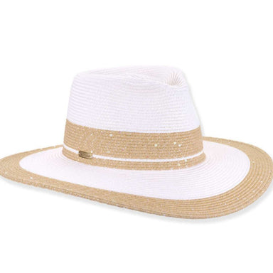 Sun 'N' Sand Metalic Lurex Safari Hat - Natural - Sun 'N' Sand Accessories
