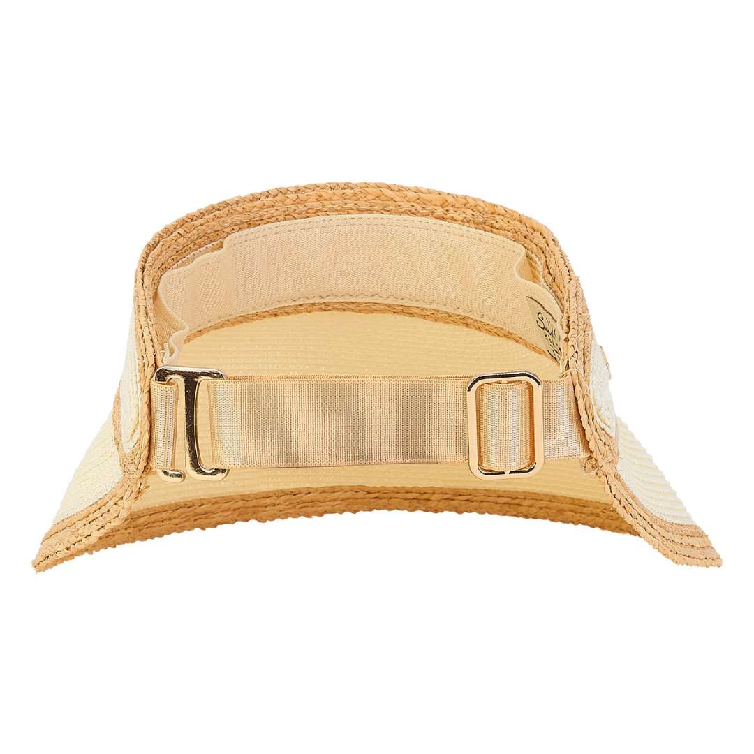 Sun 'N' Sand Natural Raffia Visor - Ivory - Sun 'N' Sand Accessories