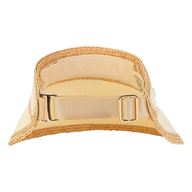 Sun 'N' Sand Natural Raffia Visor - Ivory - Sun 'N' Sand Accessories