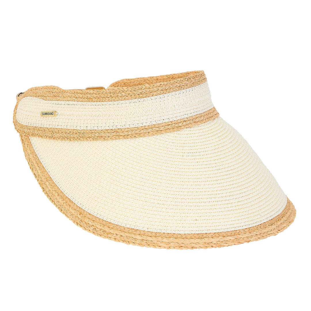 Sun 'N' Sand Natural Raffia Visor - Ivory - Sun 'N' Sand Accessories
