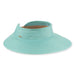 Sun 'N' Sand Packable Rollup Visor - Turquoise - Sun 'N' Sand Accessories