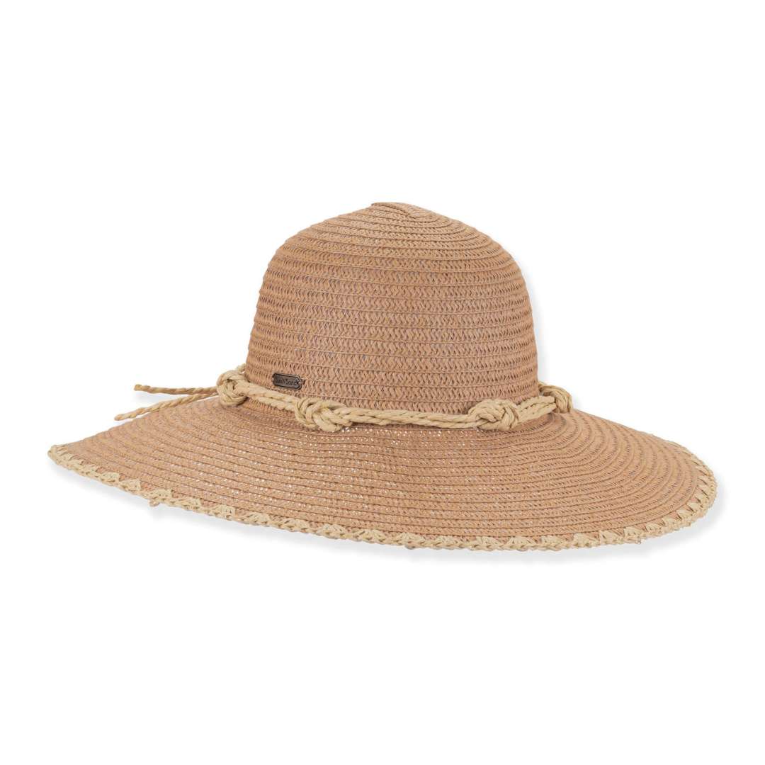 Sun 'N' Sand Paperbraid Floppy Hat - Tan - Sun 'N' Sand Accessories