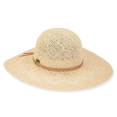 Sun 'N' Sand Raelynn Straw Floppy Hat - Sun 'N' Sand Accessories