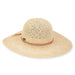 Sun 'N' Sand Raelynn Straw Floppy Hat - Sun 'N' Sand Accessories