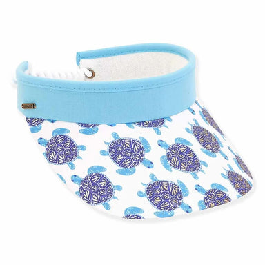 Sun 'n' Sand Spring Coil Sun Visor - Sea Turtle - Sun 'N' Sand Accessories