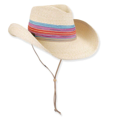 Sun 'N' Sand Western Hat - Natural - Sun 'N' Sand Accessories
