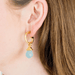 Susan Shaw Gigi Drop Hoop Earrings - Aqua Quartz - Susan Shaw