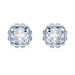 Swarovski Birthstone Square Studs - Silver - Swarovski