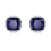 Swarovski Birthstone Square Studs - Silver - Swarovski