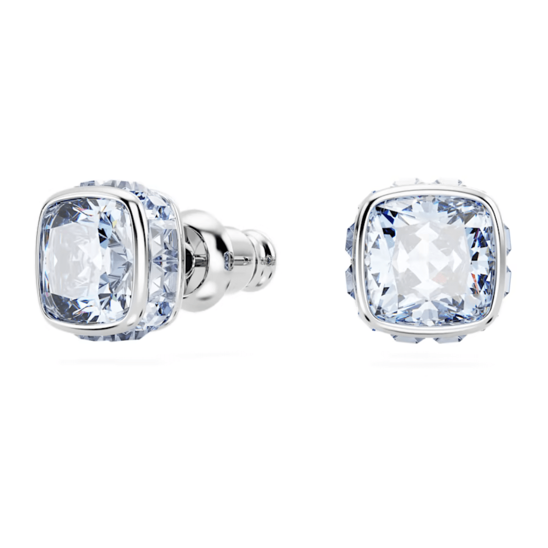Swarovski Birthstone Square Studs - Silver - Swarovski