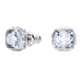 Swarovski Birthstone Square Studs - Silver - Swarovski