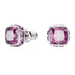 Swarovski Birthstone Square Studs - Silver - Swarovski