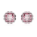 Swarovski Birthstone Square Studs - Silver - Swarovski