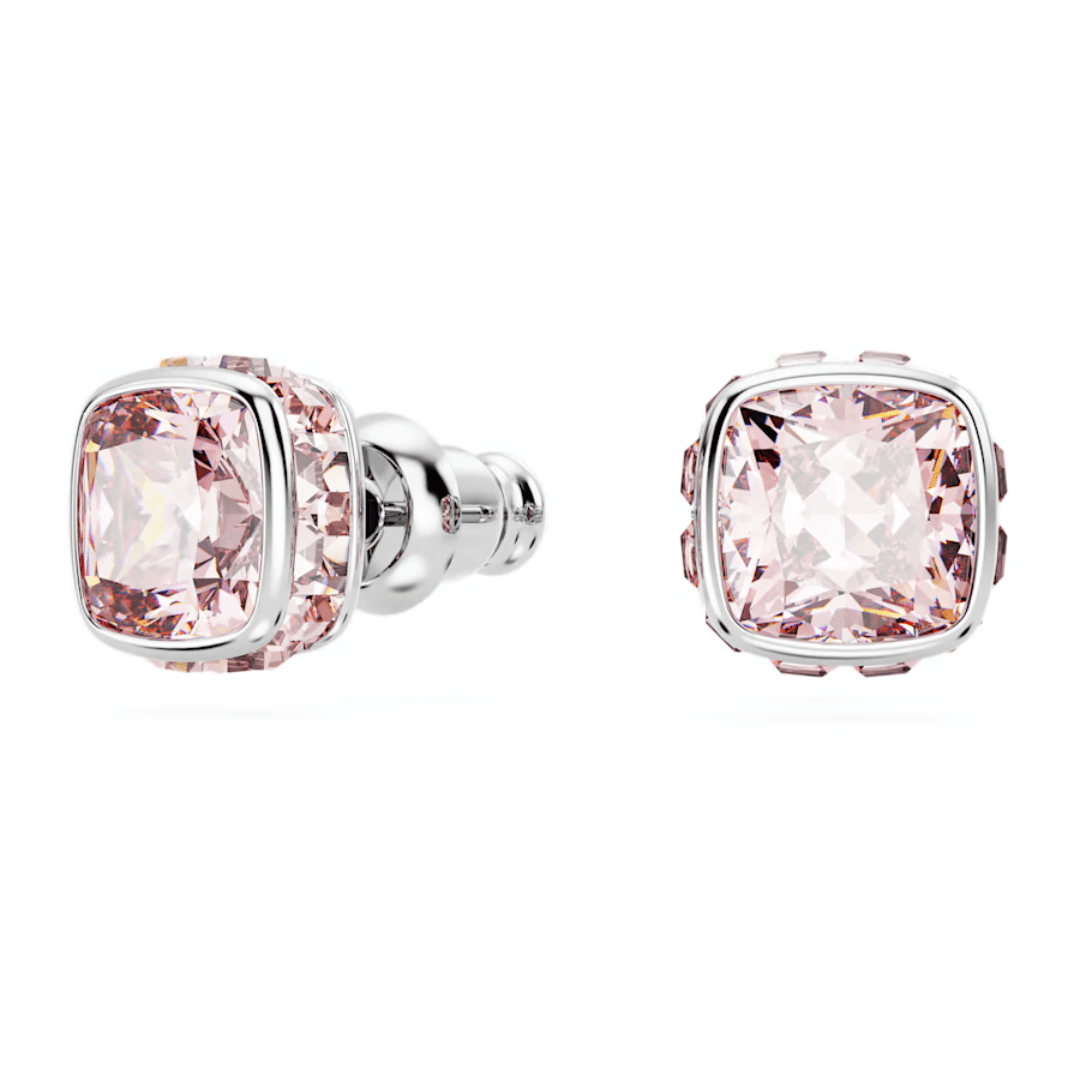 Swarovski Birthstone Square Studs - Silver - Swarovski