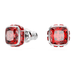 Swarovski Birthstone Square Studs - Silver - Swarovski
