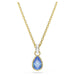 Swarovski Chroma Pear Pendant - Blue/Gold - Swarovski