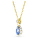 Swarovski Chroma Pear Pendant - Blue/Gold - Swarovski