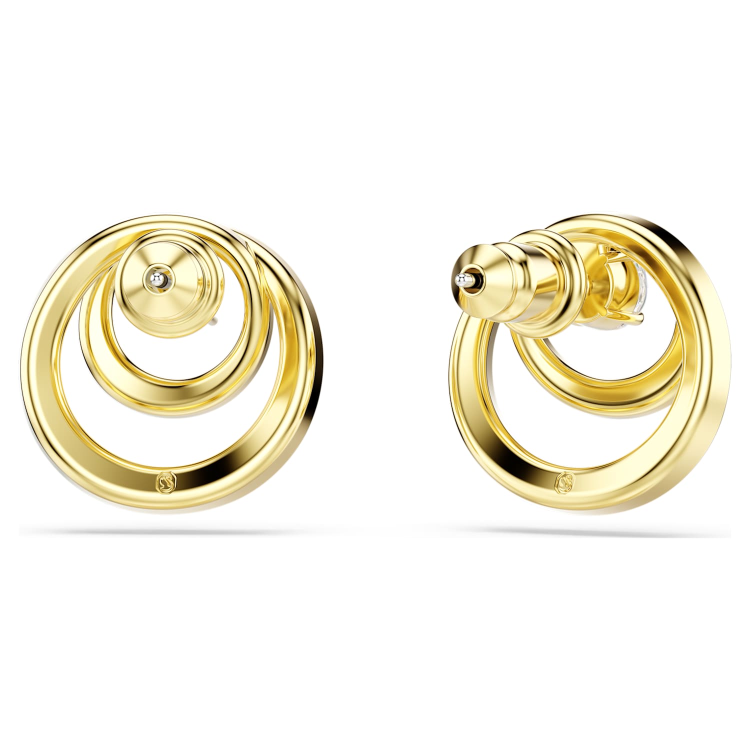 Swarovski Hyperbola Stud Earrings - Gold - Swarovski
