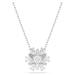 Swarovski Idyllia Snowflake Pendant Necklace - White/Rhodium - Swarovski
