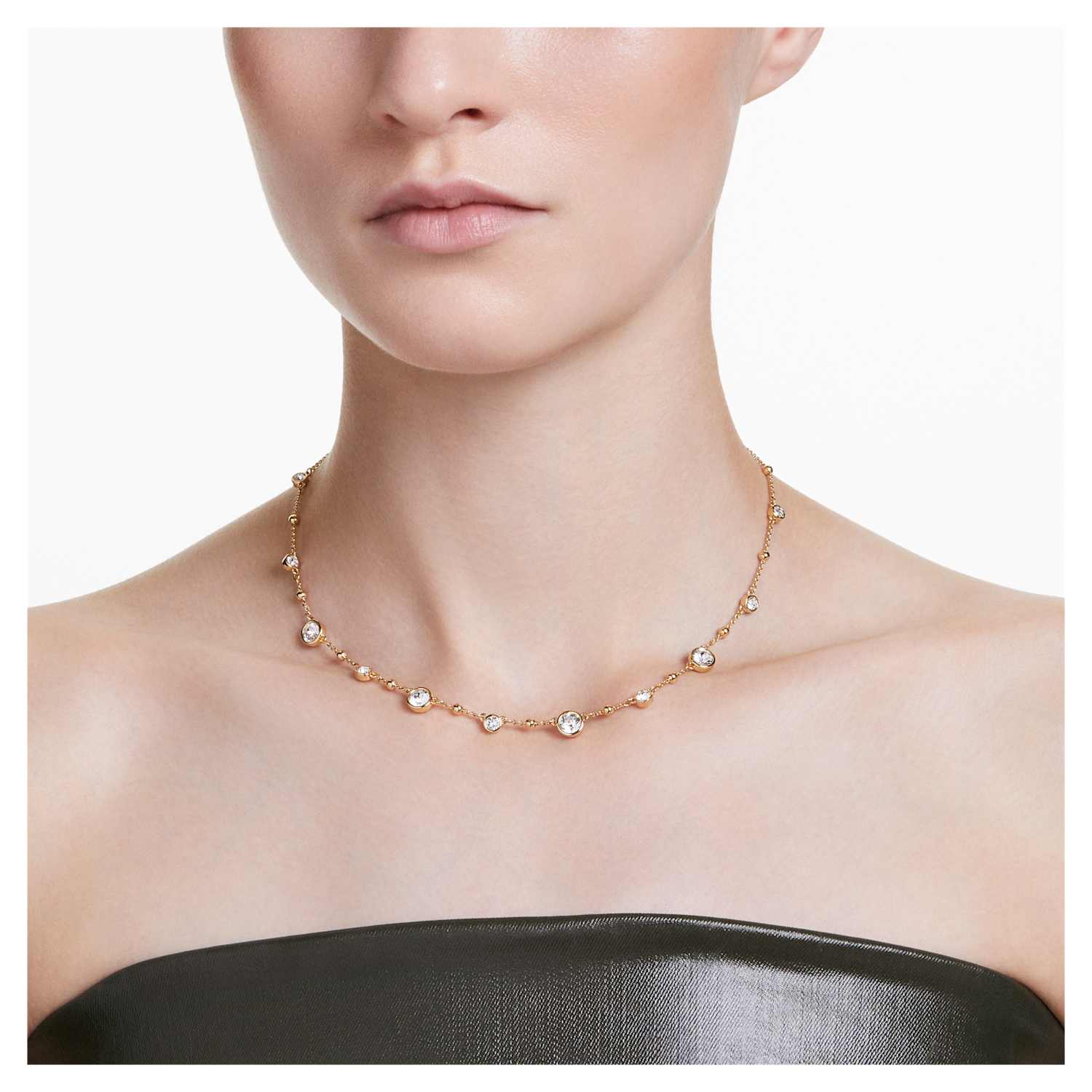 Swarovski Imber Scattered Necklace - Gold - Swarovski