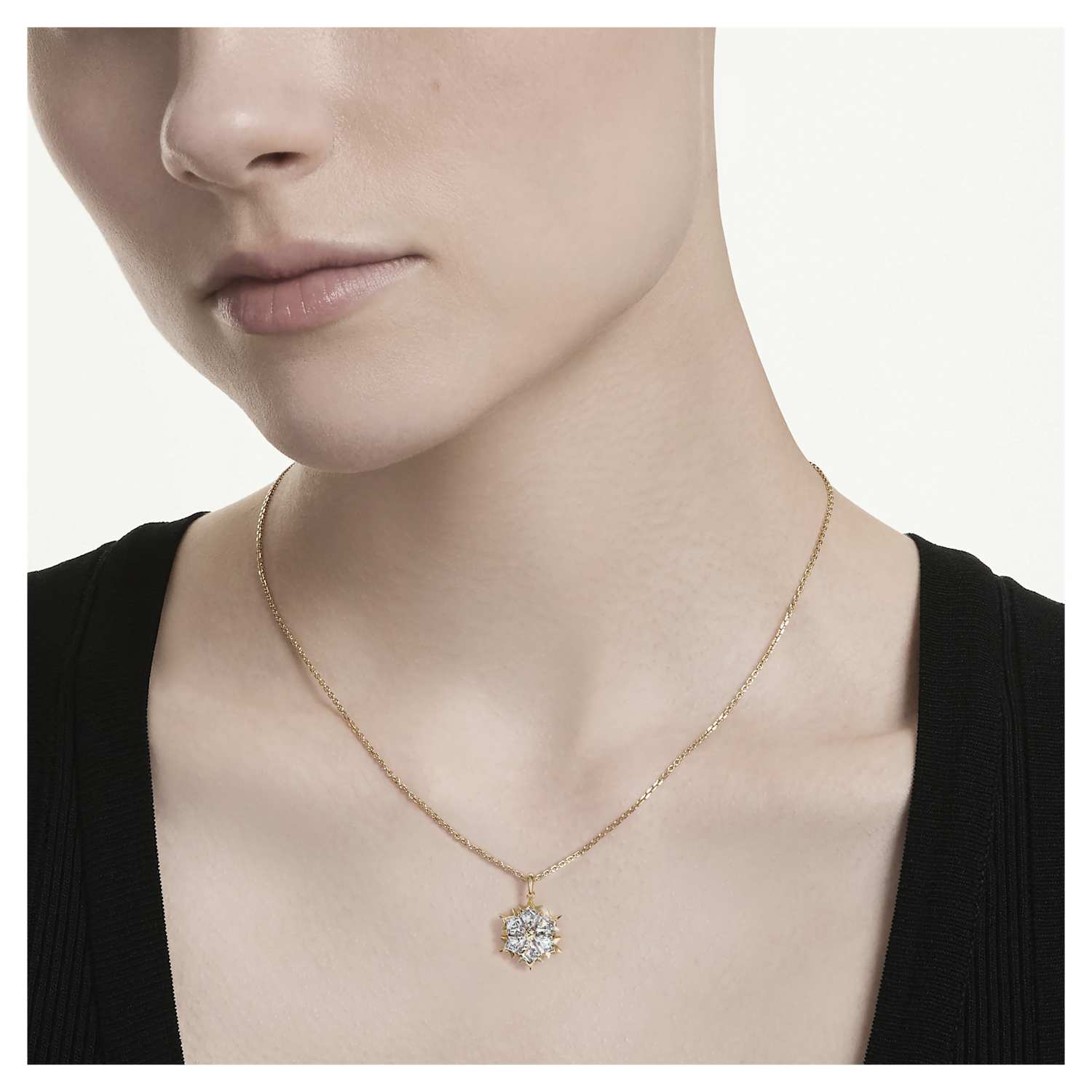 Swarovski Magic Snowflake Pendant - Gold - Swarovski