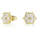 Swarovski Magic Snowflake Stud Earrings - Gold - Swarovski