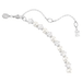 Swarovski Matrix 5mm Tennis Necklace - Crystal/Pearl/Rhodium - Swarovski
