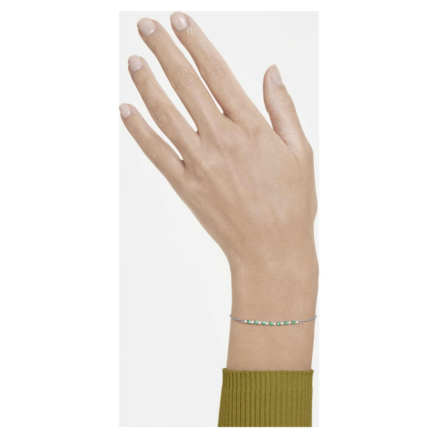 Swarovski Matrix Bracelet - Green/Silver - Swarovski