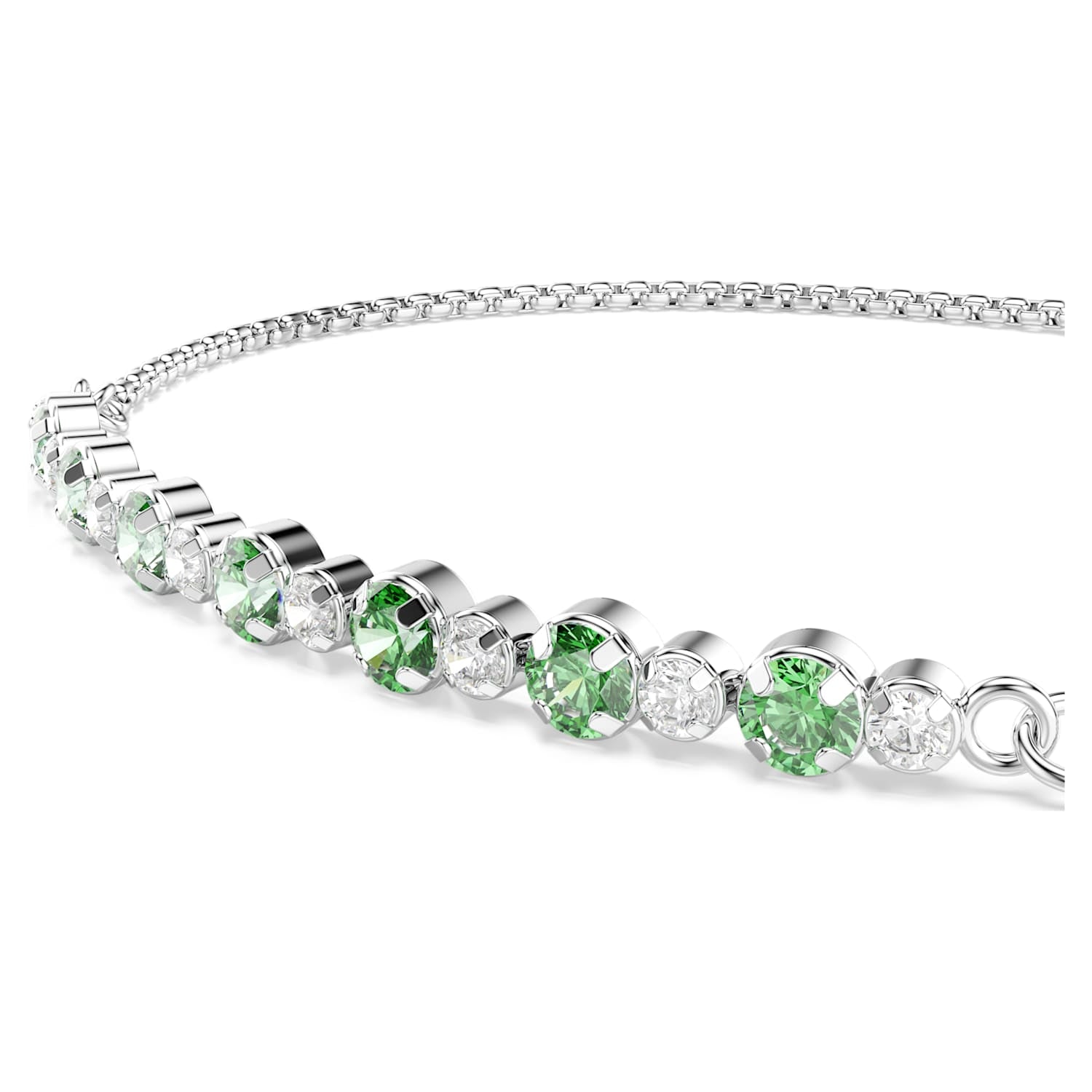 Swarovski Matrix Bracelet - Green/Silver - Swarovski