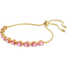 Swarovski Matrix Bracelet - Pear Cut - Pink/Gold - Swarovski