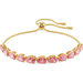 Swarovski Matrix Bracelet - Pear Cut - Pink/Gold - Swarovski