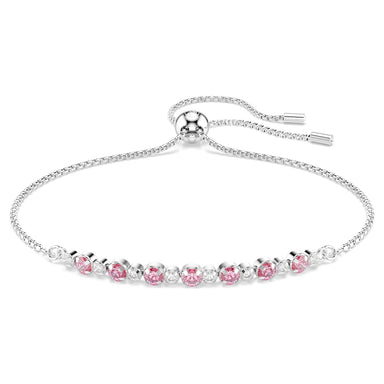 Swarovski Matrix Bracelet - Pink/Silver - Swarovski