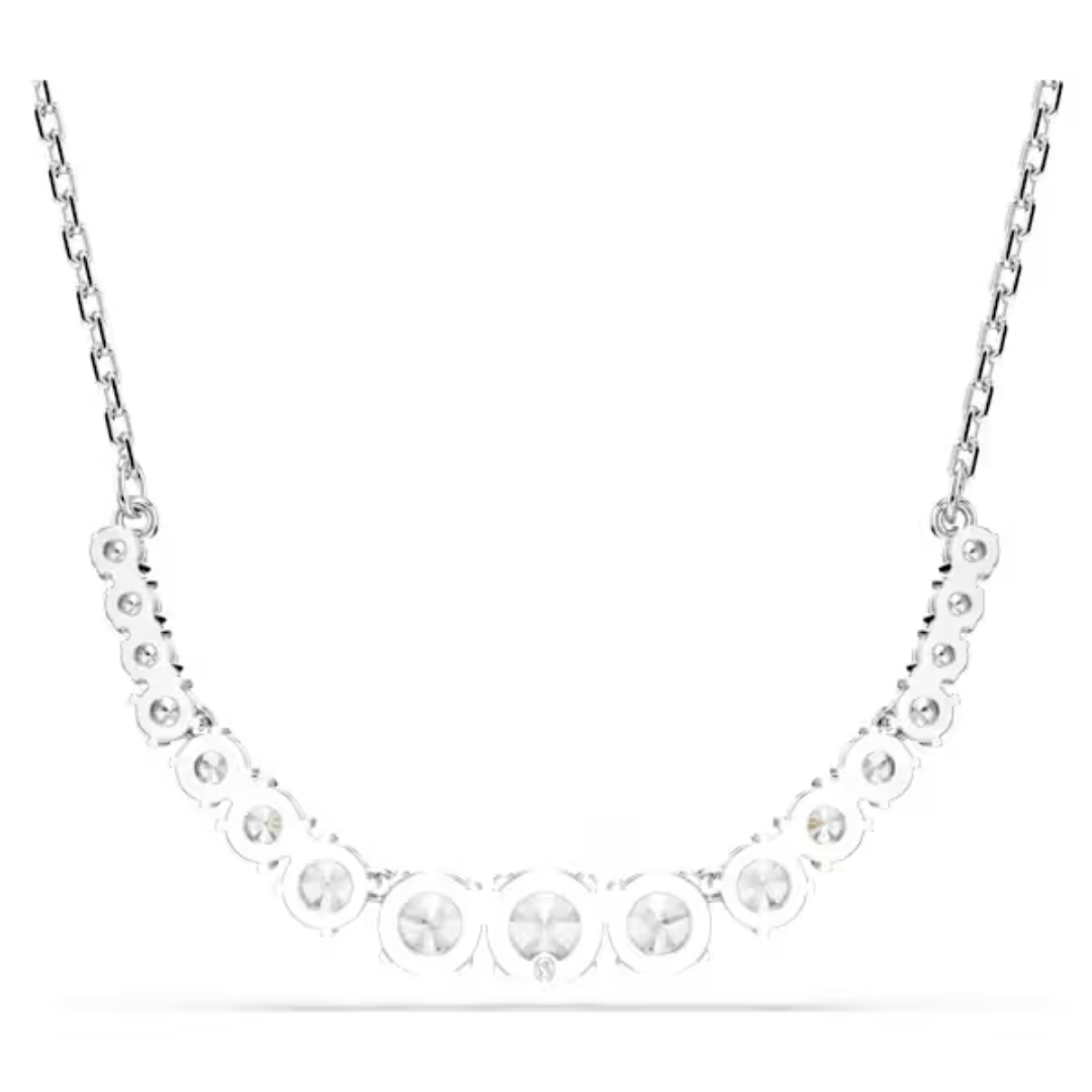 Swarovski Matrix Gradient Necklace - White/Rhodium - Swarovski