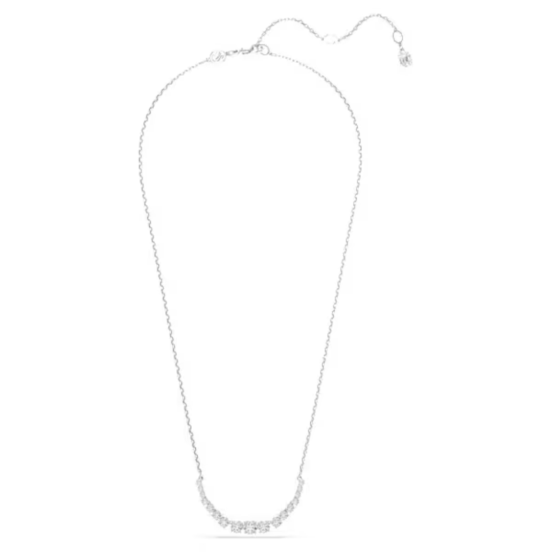 Swarovski Matrix Gradient Necklace - White/Rhodium - Swarovski
