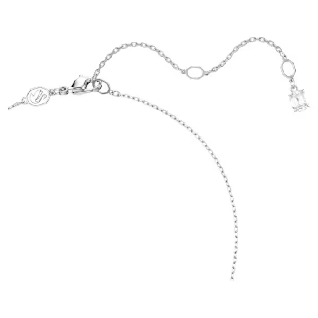 Swarovski Matrix Gradient Necklace - White/Rhodium - Swarovski
