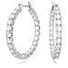 Swarovski Matrix Hoop Earrings - Silver - Swarovski