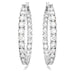 Swarovski Matrix Hoop Earrings - Silver - Swarovski